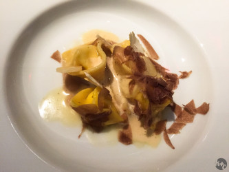 White truffle tortellini with chestnuts and fontina cheese