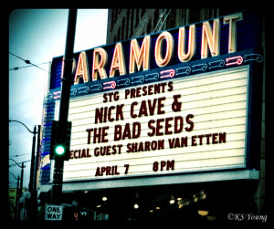 Nick Cave & The Bad Seeds - Paramount Theatre, April 2, 2013