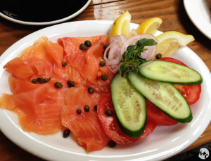 Scottish Smoked Salmon Plate at Joan's on Third