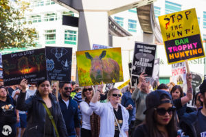 A few of the many wonderful people who turned out for the Global March for Critically Endangered Animals (We Should All Give a Shit About)